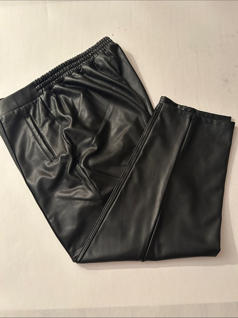 Simply Vera Vera Wang Black Faux Leather Pants